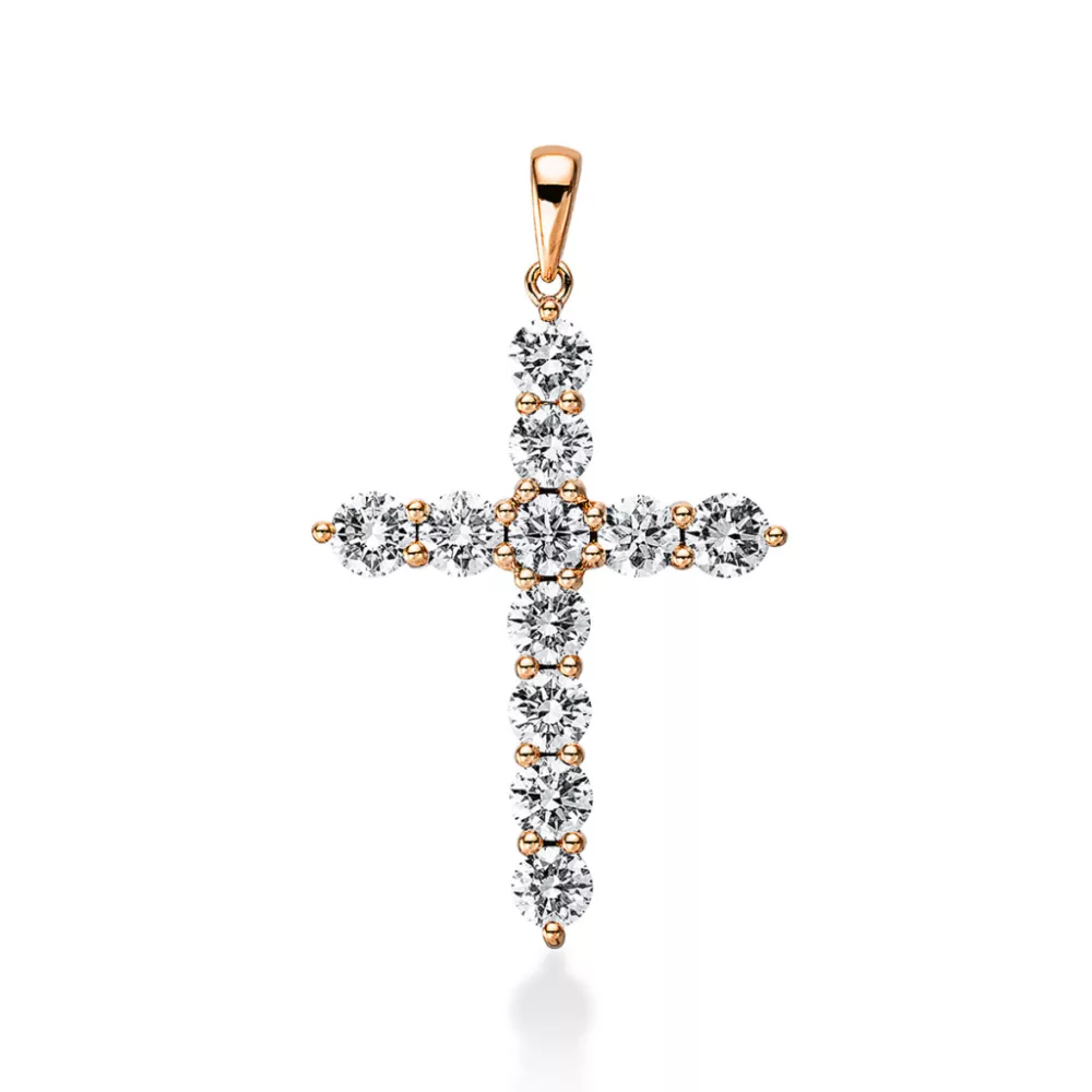 Redgold Diamond Pendant