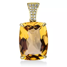 Yellowgold Citrine Pendant