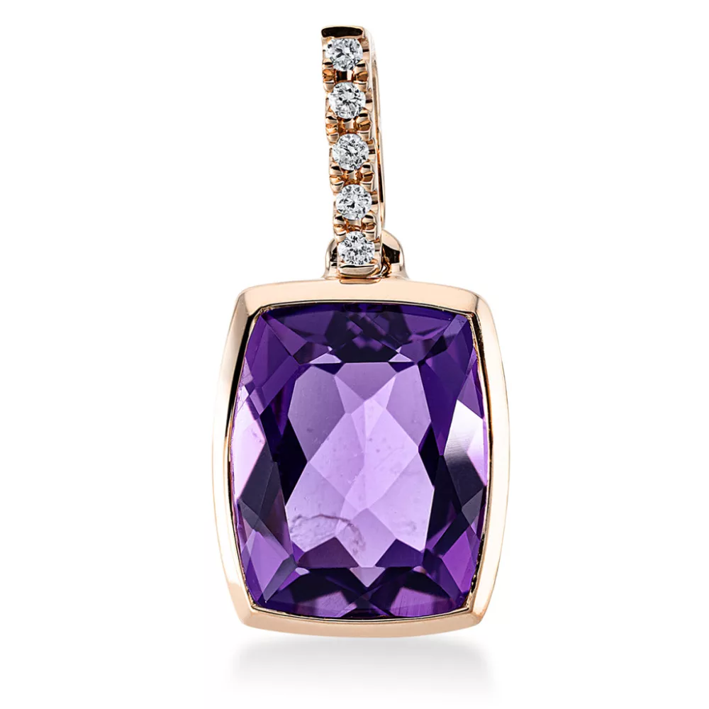 Vörösarany Ametiszt Nyaklánc