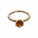 Yellow Gold Citrine Ring