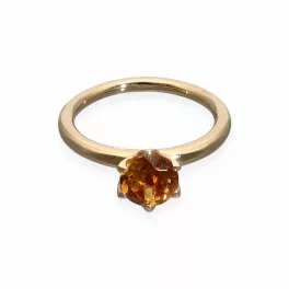 Yellow Gold Citrine Ring