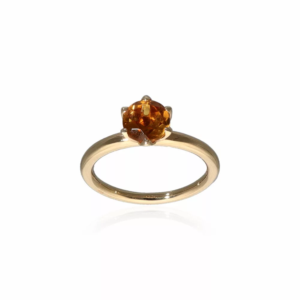 Yellow Gold Citrine Ring