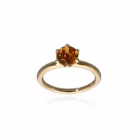 Yellow Gold Citrine Ring
