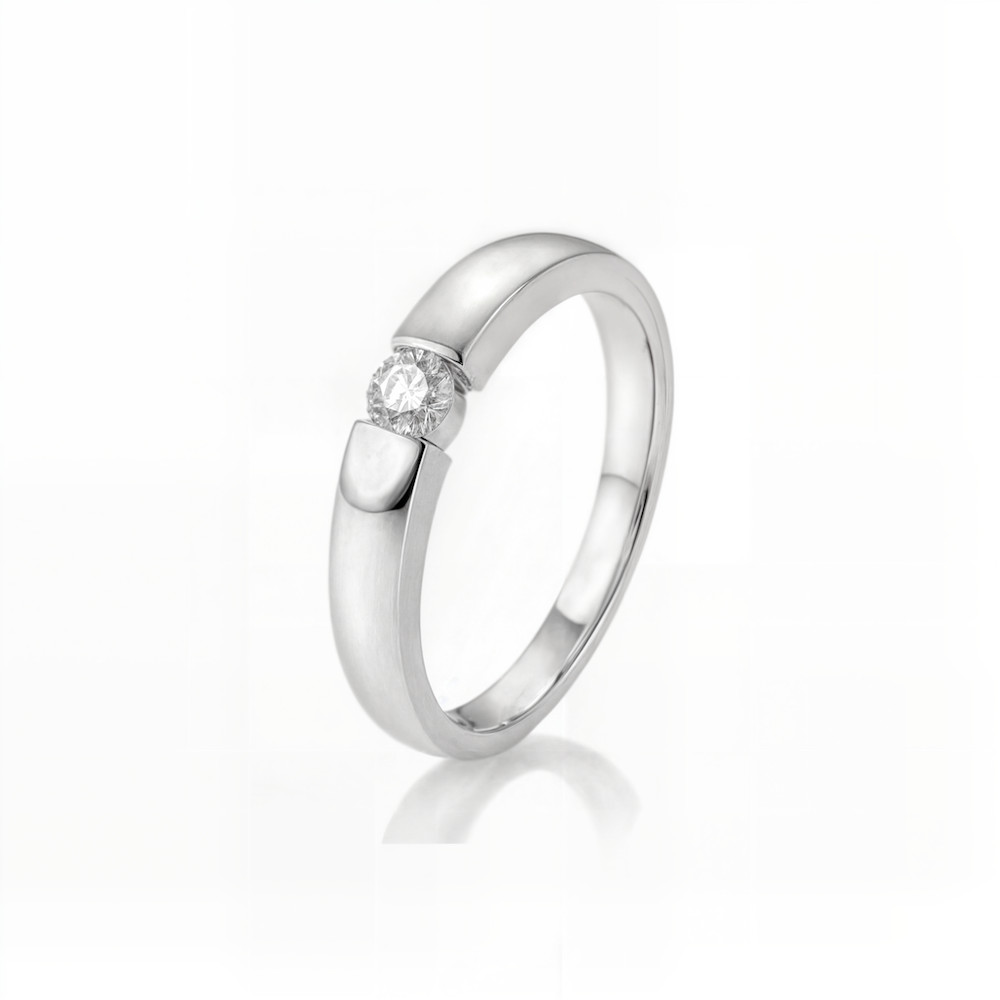Fehérarany Gyémánt Eljegyzési gyűrű
