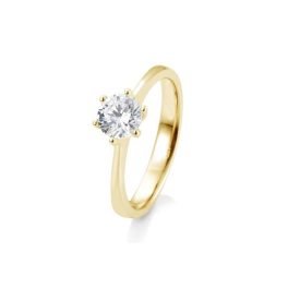 Sárga arany Gyémánt Eljegyzési gyűrű