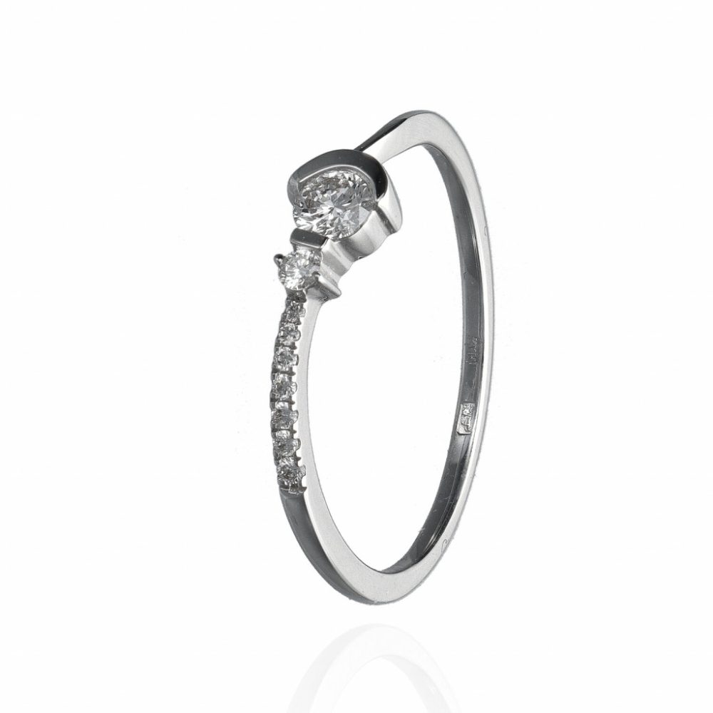 Fehérarany Gyémánt Gyűrű