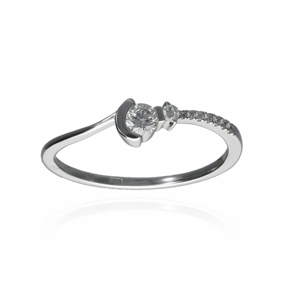 Fehérarany Gyémánt Gyűrű