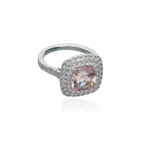 Fehérarany Morganite Gyűrű