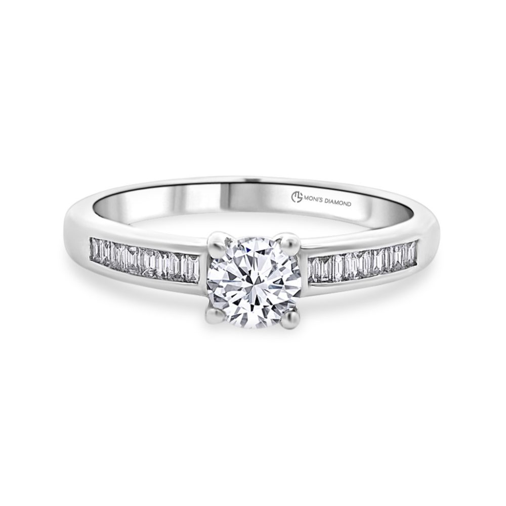 Fehérarany Gyémánt Eljegyzési Gyűrű