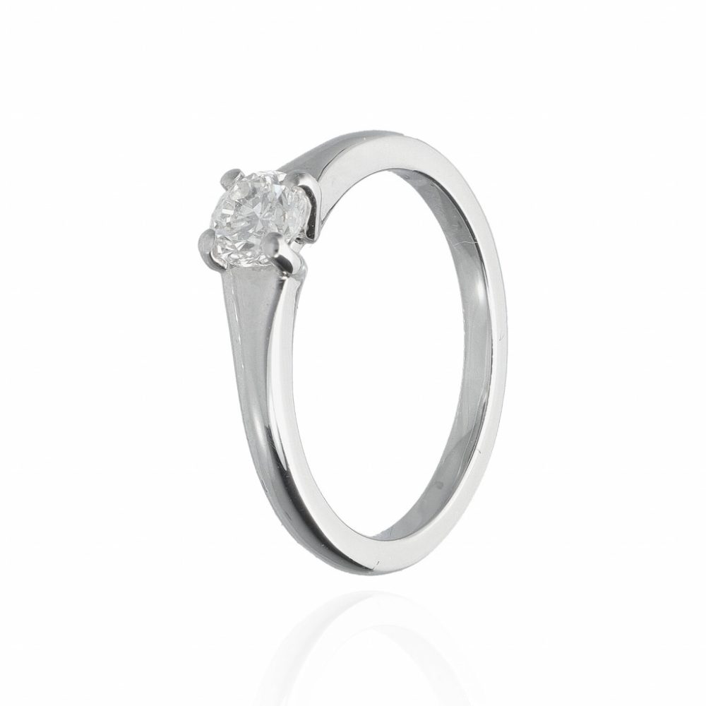 Fehérarany Gyémánt Eljegyzési Gyűrű