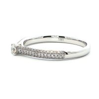 Fehérarany Gyémánt Eljegyzési Gyűrű