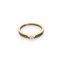 Sárga arany Gyémánt Gyűrű