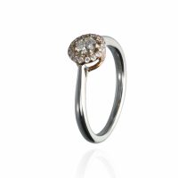 Fehérarany Gyémánt Eljegyzési Gyűrű