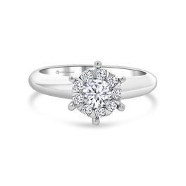 Fehérarany Gyémánt Eljegyzési Gyűrű