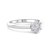 Fehérarany Gyémánt Eljegyzési Gyűrű