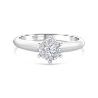 Fehérarany Gyémánt Eljegyzési Gyűrű