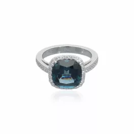 White Gold  Topaz Ring