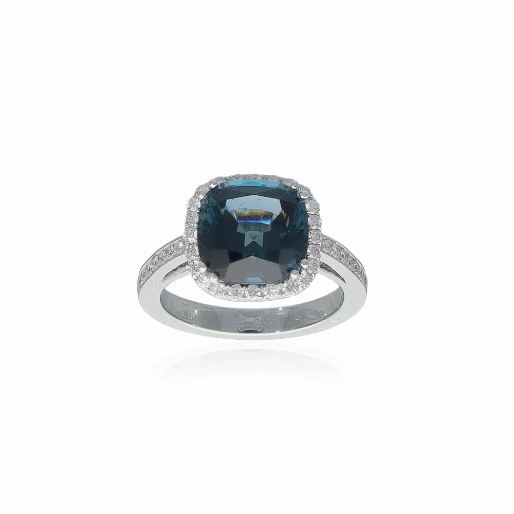 White Gold  Topaz Ring
