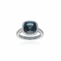White Gold  Topaz Ring