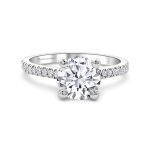 Fehérarany Gyémánt Eljegyzési Gyűrű