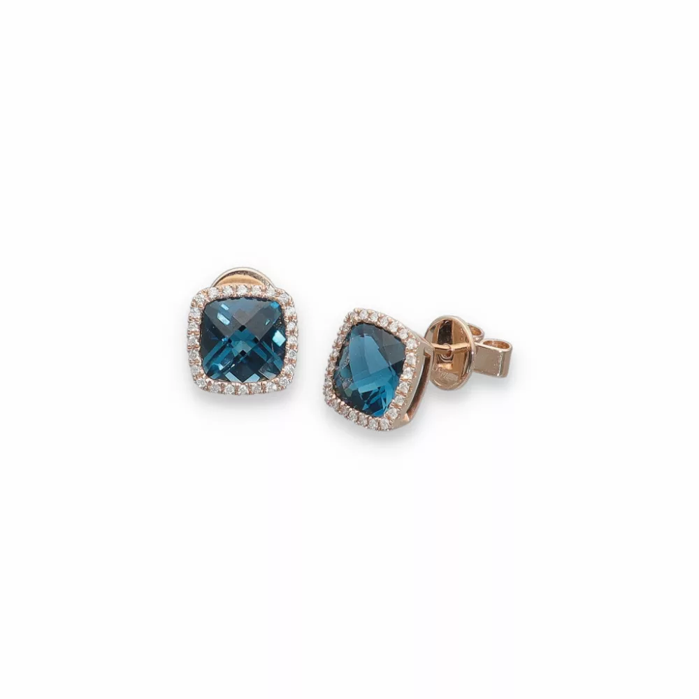 Rosegold Topaz Earrings