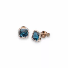 Rosegold Topaz Earrings