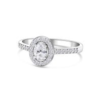 Fehérarany Gyémánt Eljegyzési Gyűrű