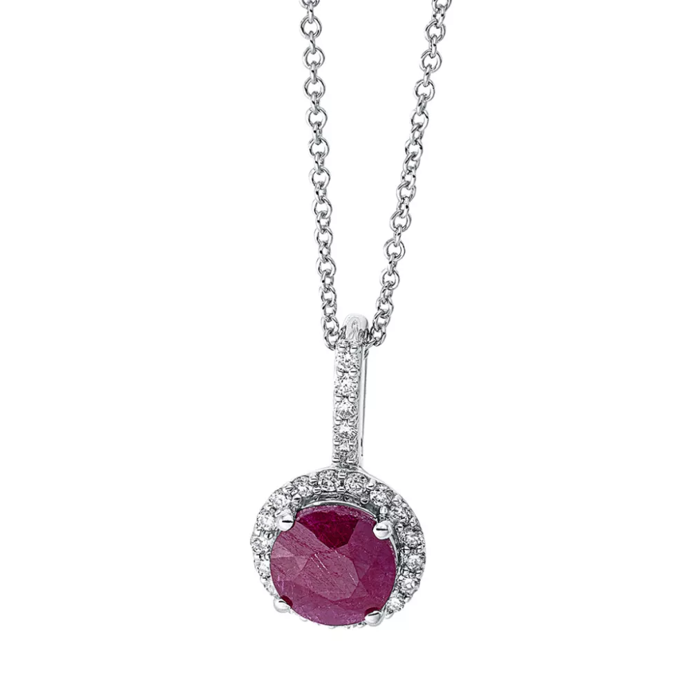 Whitegold Ruby Necklace
