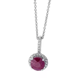 Whitegold Ruby Necklace