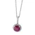 Whitegold Ruby Necklace