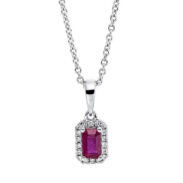 Whitegold Ruby Necklace