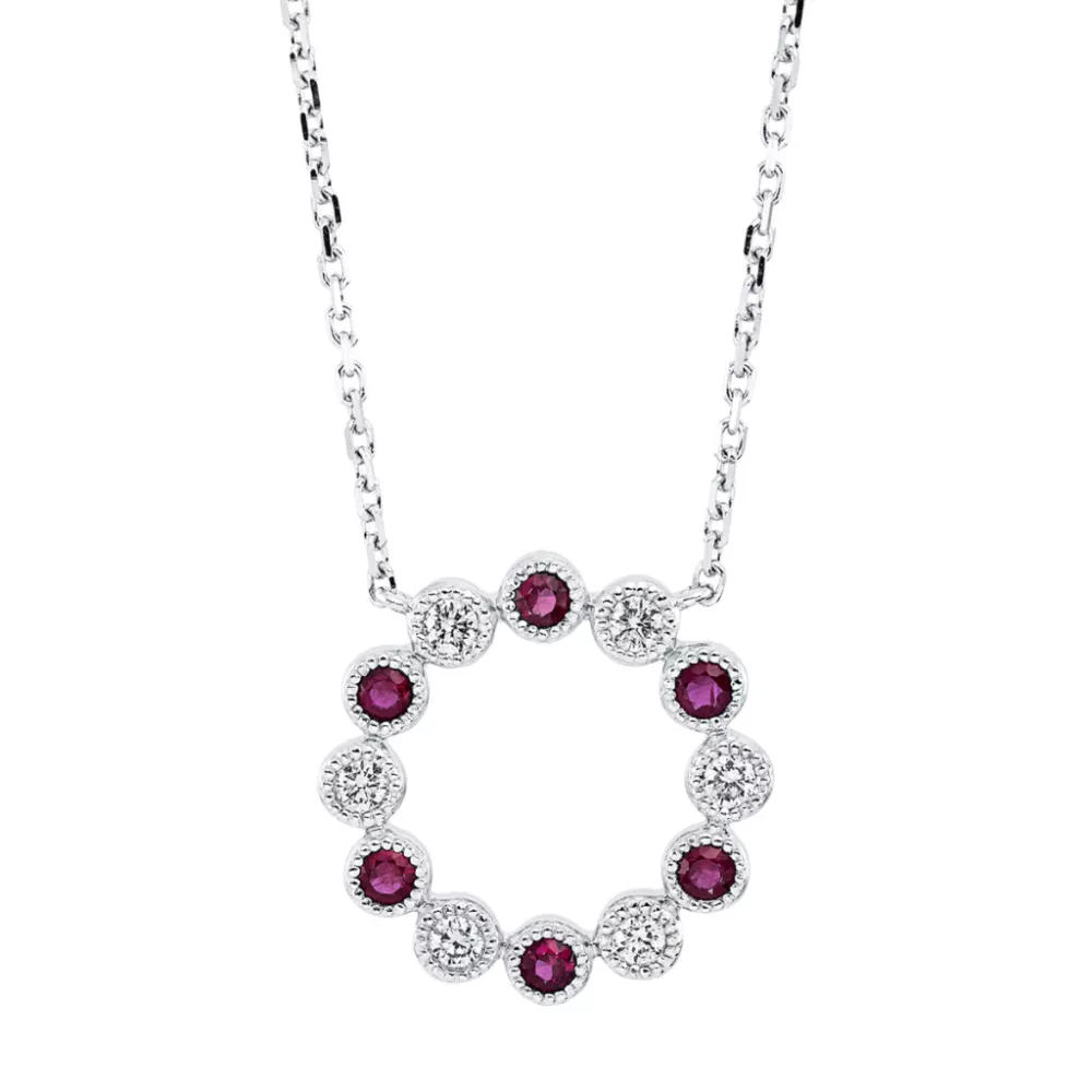 Whitegold Ruby Necklace