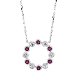 Whitegold Ruby Necklace