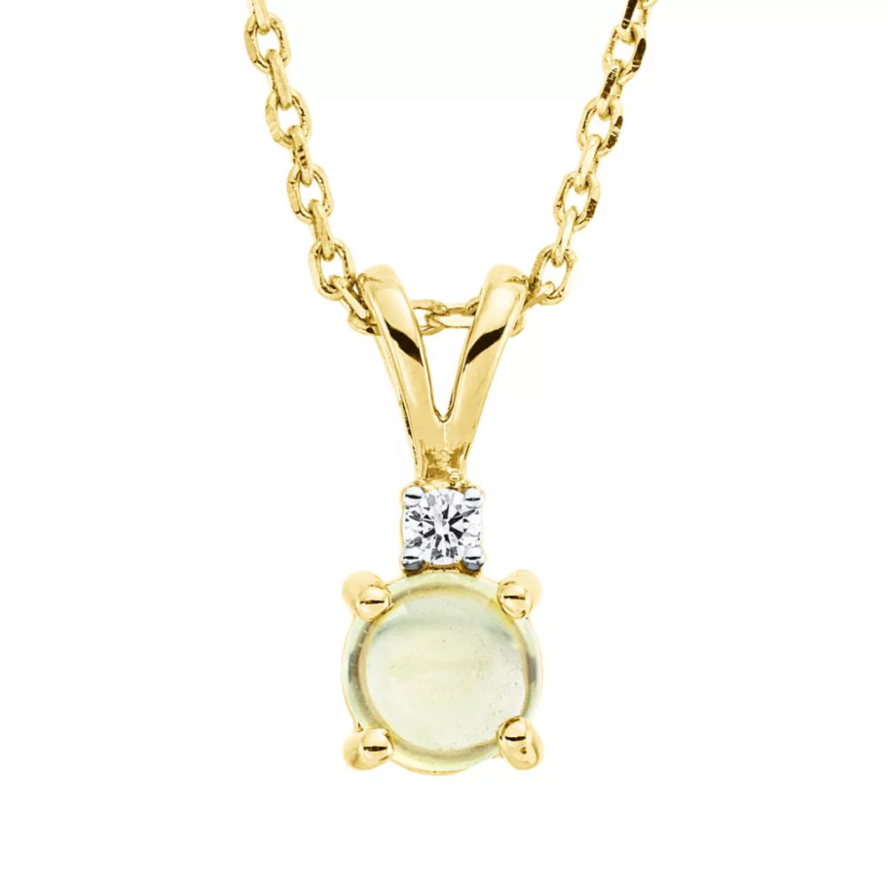 Sárga arany Peridot Nyaklánc