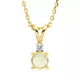 Sárga arany Peridot Nyaklánc