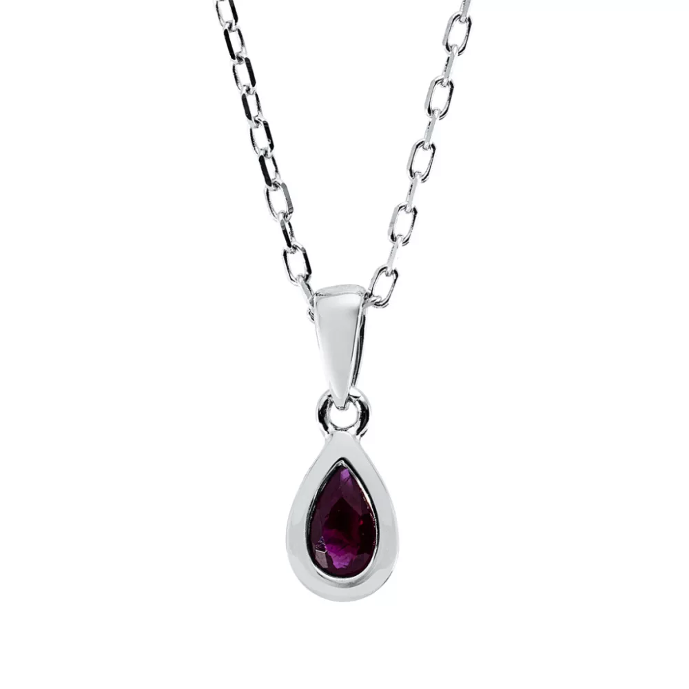 Fehérarany Rubin Nyaklánc