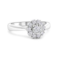 Fehérarany Gyémánt Eljegyzési Gyűrű