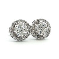 Fehérarany Gyémánt Fülbevaló