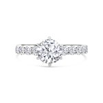 Fehérarany Gyémánt Eljegyzési Gyűrű