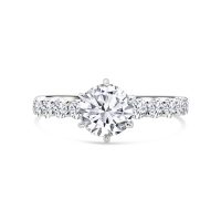 Fehérarany Gyémánt Eljegyzési Gyűrű