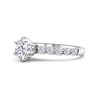 Fehérarany Gyémánt Eljegyzési Gyűrű