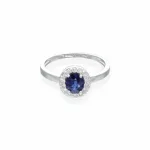 White Gold  Sapphire Ring