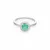 White Gold  Emerald Ring