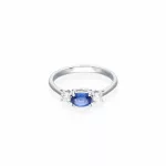 White Gold  Sapphire Ring