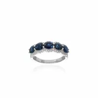 White Gold  Sapphire Ring
