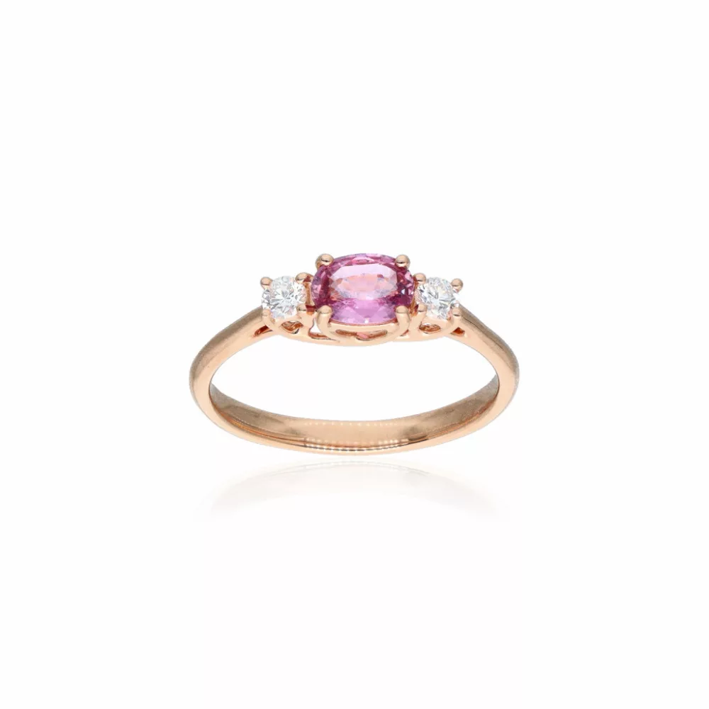 Rosegold Sapphire Ring