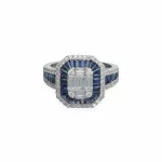 White Gold  Sapphire Ring