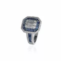 White Gold  Sapphire Ring