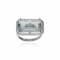 Fehérarany Ametiszt Gyűrű