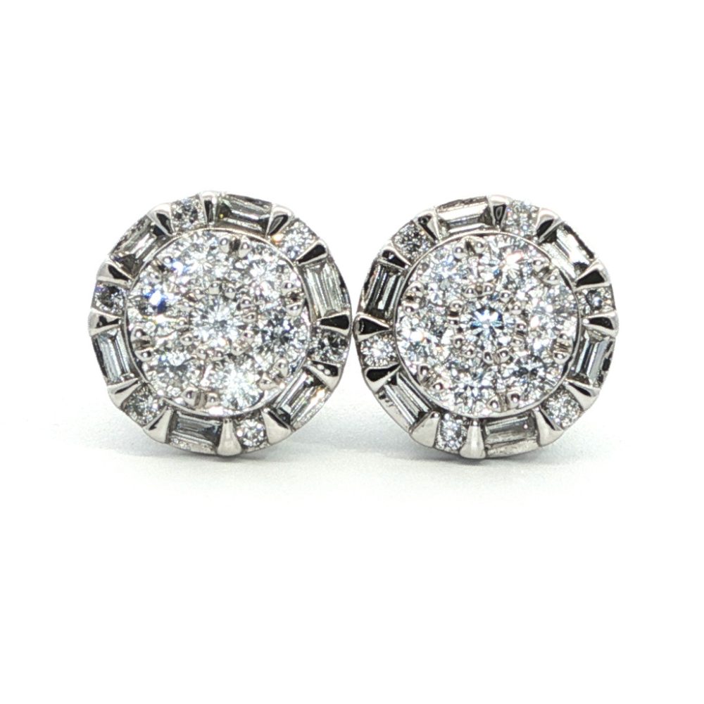 Fehérarany Gyémánt Fülbevaló